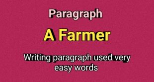 A Farmer Paragraph easy word used for all class