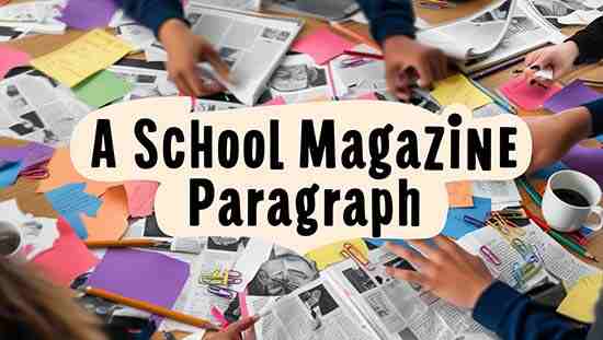 a schoolmagazine Paragraph easy word
