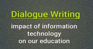 Dialogue about impact of information technology on our education