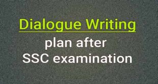 Dialogue about plan after SSC examination