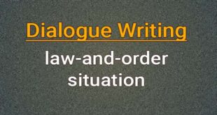 Dialogue about the law-and-order situation