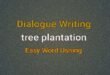 Dialogue tree plantation