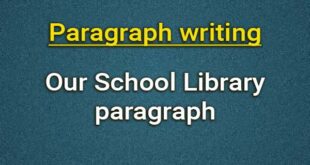 Our School Library paragraph