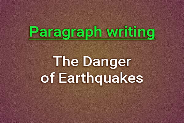 Earthquakes paragraph