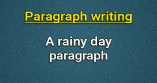 a rainy day paragraph