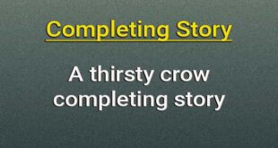 A thirsty crow completing story