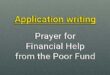application financial help of poor fund