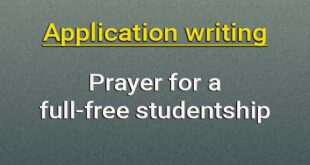 application full-free studentship