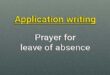 application leave of absence