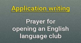 application opening an English language club