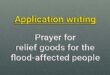 application relief goods for the flood-affected people