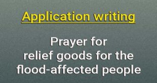 application relief goods for the flood-affected people