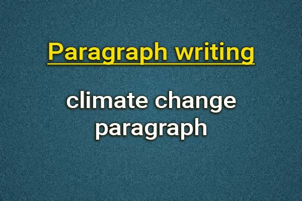 climate change paragraph