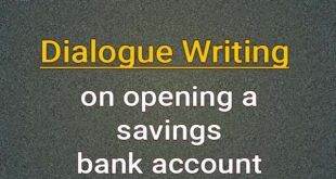 dialogue about on opening a savings bank account