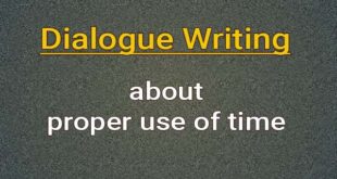 dialogue about proper use of time