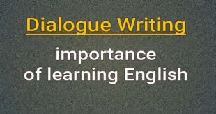 dialogue importance of learning English