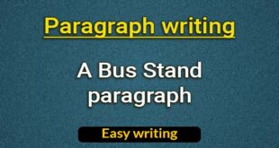 A Bus Stand paragraph