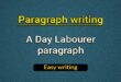 A Day Labourer paragraph