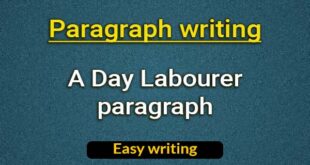 A Day Labourer paragraph