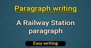 A Railway Station paragraph