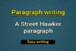 A Street Hawker paragraph