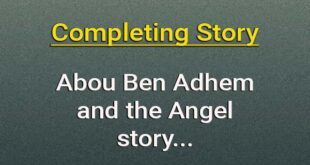 Abou Ben Adhem and the Angel completing story