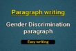 Gender Discrimination paragraph