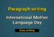 International Mother Language Day paragraph