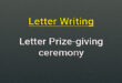 Letter Prize-giving ceremony