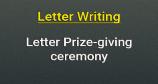 Letter Prize-giving ceremony