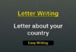 Letter about your country