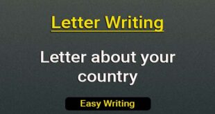 Letter about your country