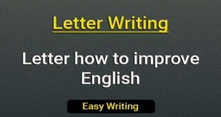 Letter how to improve English
