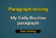 My Daily Routine paragraph