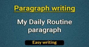 My Daily Routine paragraph