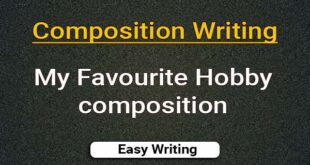 My Favourite Hobby composition