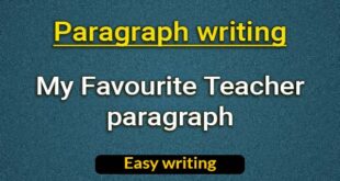 My Favourite Teacher paragraph