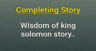 Wisdom of king solomon completing story