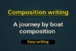 A journey by boat composition