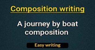 A journey by boat composition