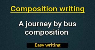 A journey by bus composition
