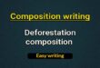 Deforestation composition