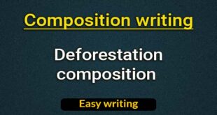 Deforestation composition