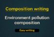 Environment pollution composition