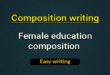 Female education composition