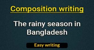 The rainy season in Bangladesh