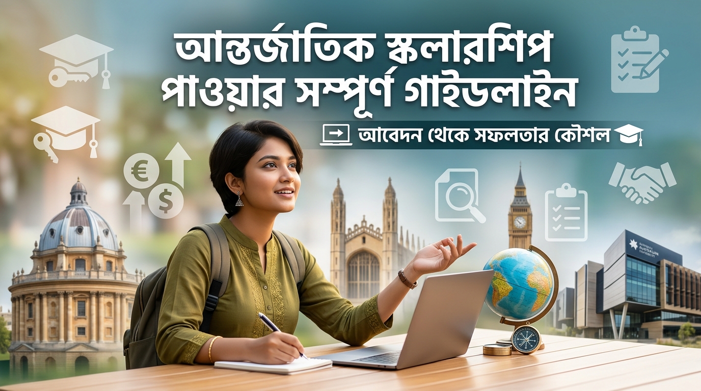 আন্তর্জাতিক স্কলারশিপ পাওয়ার সম্পূর্ণ গাইডলাইন | আবেদন থেকে সফলতার কৌশল